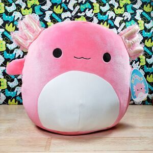 Squishmallow Archie the Pink Axolotl 12" 2021 Sealife Squad Toy Plush NWT